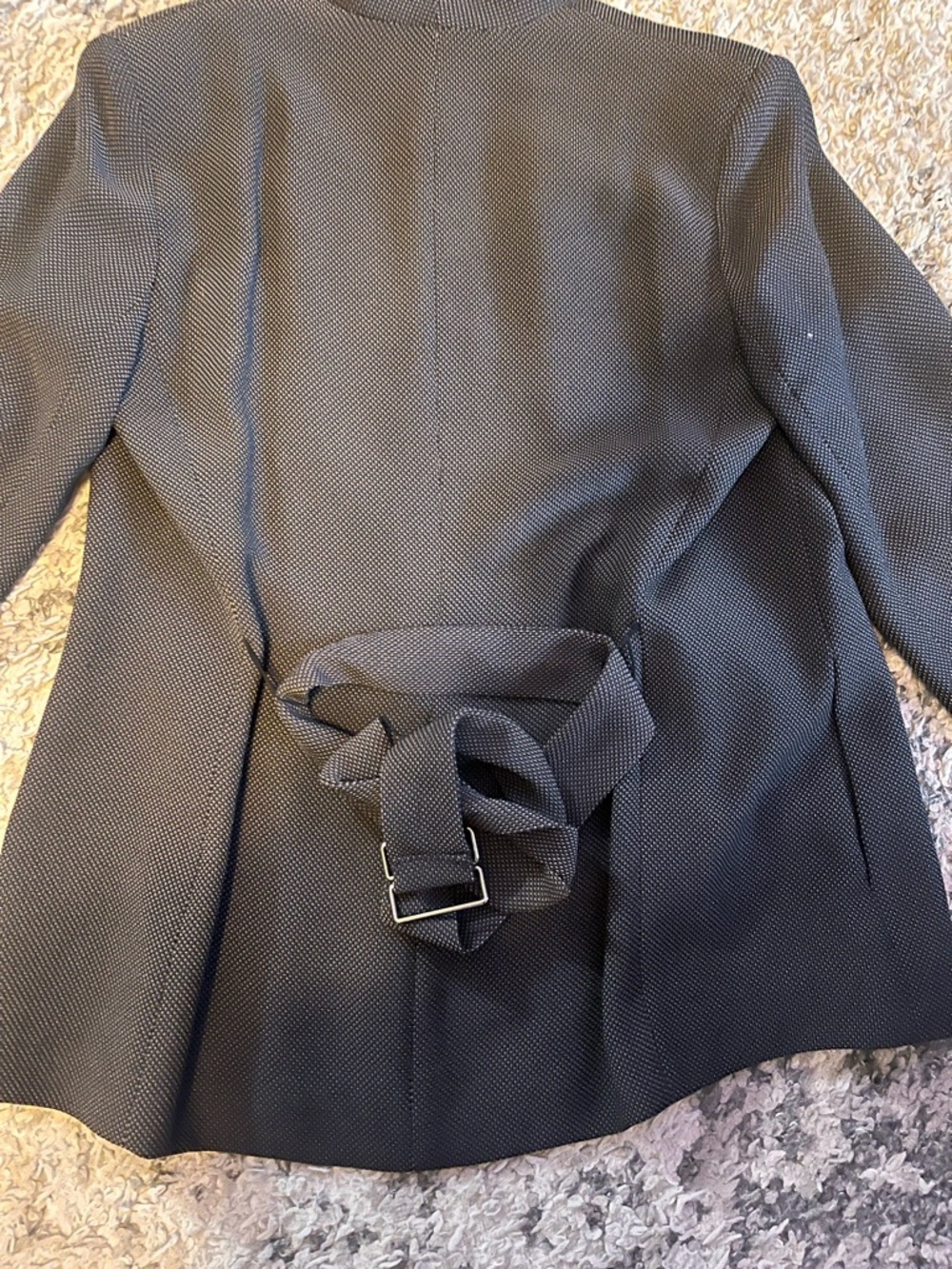 Jones New York Women's Black Micro-Pattern Open-Front Blazer - Picture 6 of 6
